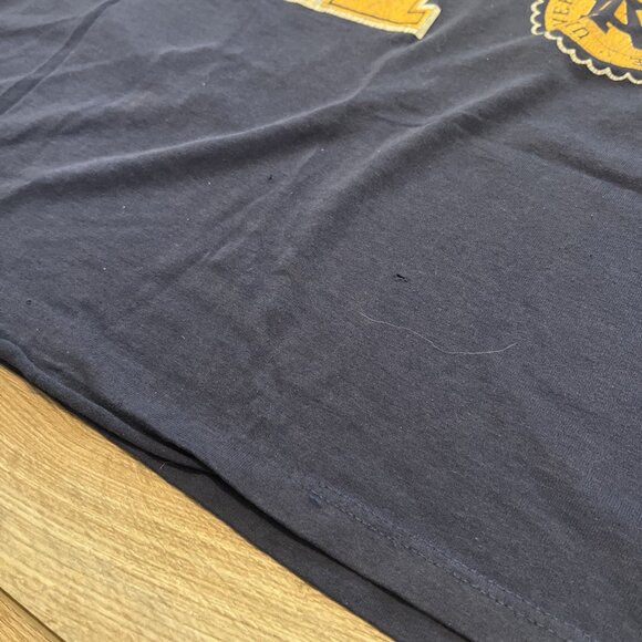 VTG Notre Dame Fighting Irish T Shirt Adult SZ MEDIUM Navy Blue ND Single Stitch - Picture 5 of 10